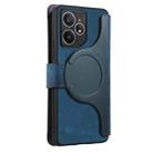 For Realme Neo7 CaseNeo MagSafe RFID Anti-theft Zipper Wallet Retro Leather Phone Case(Blue) - 3