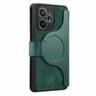 For Realme Neo7 CaseNeo MagSafe RFID Anti-theft Zipper Wallet Retro Leather Phone Case(Green) - 3