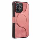 For Realme Neo7 CaseNeo MagSafe RFID Anti-theft Zipper Wallet Retro Leather Phone Case(Pink) - 3