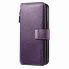 For Reamle 11 5G / 11X CaseNeo MagSafe RFID Anti-theft Zipper Wallet Retro Leather Phone Case(Purple) - 2