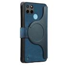 For Realme C21Y CaseNeo MagSafe RFID Anti-theft Zipper Wallet Retro Leather Phone Case(Blue) - 3
