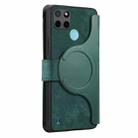 For Realme C21Y CaseNeo MagSafe RFID Anti-theft Zipper Wallet Retro Leather Phone Case(Green) - 3