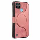 For Realme C21Y CaseNeo MagSafe RFID Anti-theft Zipper Wallet Retro Leather Phone Case(Pink) - 3