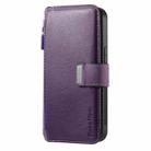 For Realme C21Y CaseNeo MagSafe RFID Anti-theft Zipper Wallet Retro Leather Phone Case(Purple) - 2