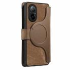 For Realme C67 4G CaseNeo MagSafe RFID Anti-theft Zipper Wallet Retro Leather Phone Case(Brown) - 3