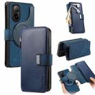 For Realme C67 4G CaseNeo MagSafe RFID Anti-theft Zipper Wallet Retro Leather Phone Case(Blue) - 1
