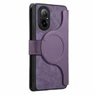 For Realme C67 4G CaseNeo MagSafe RFID Anti-theft Zipper Wallet Retro Leather Phone Case(Purple) - 3