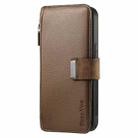 For Realme 13+ 5G CaseNeo MagSafe RFID Anti-theft Zipper Wallet Retro Leather Phone Case(Brown) - 2