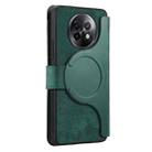 For Realme 13+ 5G CaseNeo MagSafe RFID Anti-theft Zipper Wallet Retro Leather Phone Case(Green) - 3