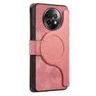 For Realme 13+ 5G CaseNeo MagSafe RFID Anti-theft Zipper Wallet Retro Leather Phone Case(Pink) - 3