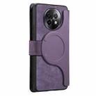 For Realme 13+ 5G CaseNeo MagSafe RFID Anti-theft Zipper Wallet Retro Leather Phone Case(Purple) - 3