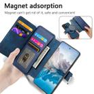 For Realme 14 CaseNeo MagSafe RFID Anti-theft Zipper Wallet Retro Leather Phone Case(Blue) - 3