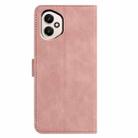 For Honor 400 Global 156.5mm Moonlit Butterfly Dance Pattern Embossed Leather Phone Case(Pink) - 3