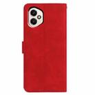 For Honor 400 Global 156.5mm Moonlit Butterfly Dance Pattern Embossed Leather Phone Case(Red) - 3