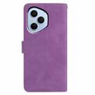 For Honor 400 Pro Global 160.8mm Moonlit Butterfly Dance Pattern Embossed Leather Phone Case(Purple) - 3