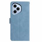 For Honor 400 Pro Global 160.8mm Moonlit Butterfly Dance Pattern Embossed Leather Phone Case(Blue) - 3
