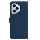 For Honor 400 Pro Global 160.8mm Moonlit Butterfly Dance Pattern Embossed Leather Phone Case(Navy Blue) - 3