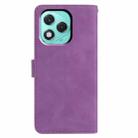 For Honor 400 Lite Global Moonlit Butterfly Dance Pattern Embossed Leather Phone Case(Purple) - 3