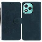 For Honor 400 Lite Global Moonlit Butterfly Dance Pattern Embossed Leather Phone Case(Green) - 1