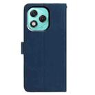 For Honor 400 Lite Global Moonlit Butterfly Dance Pattern Embossed Leather Phone Case(Navy Blue) - 3