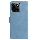 For Honor X6c 4G Moonlit Butterfly Dance Pattern Embossed Leather Phone Case(Blue) - 3