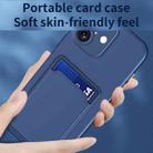 For iPhone 17 Skin Feel Card Contrast Color Button TPU Phone Case(Purple) - 3
