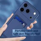 For iPhone 17 Pro Max Skin Feel Card Contrast Color Button TPU Phone Case(Black) - 3