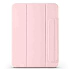 For iPad 2022 / 2025 Trifold Magnetic Split Acrylic Leather Tablet Case(Pink) - 2