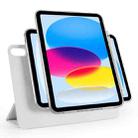 For iPad 2022 / 2025 Trifold Magnetic Split Acrylic Leather Tablet Case(Grey) - 1