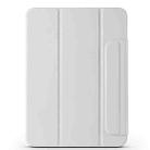 For iPad 2022 / 2025 Trifold Magnetic Split Acrylic Leather Tablet Case(Grey) - 2