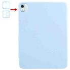 For iPad Air 11 2024 / 2025 Trifold Magnetic Split Acrylic Leather Tablet Case(Ice Blue) - 3