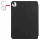 For iPad Air 11 2024 / 2025 Trifold Magnetic Split Acrylic Leather Tablet Case(Black) - 3