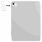 For iPad Air 11 2024 / 2025 Trifold Magnetic Split Acrylic Leather Tablet Case(Grey) - 3