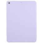 For iPad 9.7 2018 / 2017 / Air 2 / 1 Trifold Magnetic Split Acrylic Leather Tablet Case(Taro Purple) - 3