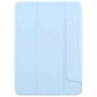 For iPad 10.2 2021 / 2020 / 10.5 2021 Trifold Magnetic Split Acrylic Leather Tablet Case(Ice Blue) - 2