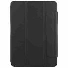 For iPad 10.2 2021 / 2020 / 10.5 2021 Trifold Magnetic Split Acrylic Leather Tablet Case(Black) - 2