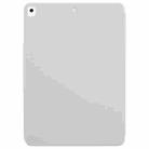 For iPad 10.2 2021 / 2020 / 10.5 2021 Trifold Magnetic Split Acrylic Leather Tablet Case(Grey) - 3