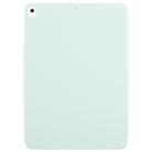 For iPad 10.2 2021 / 2020 / 10.5 2021 Trifold Magnetic Split Acrylic Leather Tablet Case(Baby Green) - 3