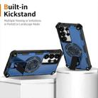 For Samsung Galaxy S25 Ultra 5G Shockproof Kickstand Metallic Shaft MagSafe Phone Case(Blue) - 2