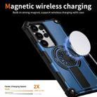 For Samsung Galaxy S25 Ultra 5G Shockproof Kickstand Metallic Shaft MagSafe Phone Case(Blue) - 3