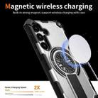 For Samsung Galaxy S25 Ultra 5G Shockproof Kickstand Metallic Shaft MagSafe Phone Case(Silver) - 3