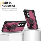 For Samsung Galaxy S25 Ultra 5G Shockproof Kickstand Metallic Shaft MagSafe Phone Case(Purple) - 2