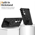 For Samsung Galaxy S24 Ultra 5G Shockproof Kickstand Metallic Shaft MagSafe Phone Case(Black) - 2