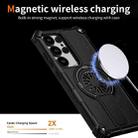 For Samsung Galaxy S24 Ultra 5G Shockproof Kickstand Metallic Shaft MagSafe Phone Case(Black) - 3