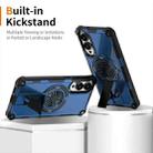 For Samsung Galaxy S25 Edge 5G Shockproof Kickstand Metallic Shaft MagSafe Phone Case(Blue) - 2
