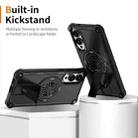 For Samsung Galaxy S25 Edge 5G Shockproof Kickstand Metallic Shaft MagSafe Phone Case(Black) - 2