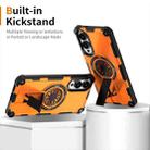 For Samsung Galaxy S25 Edge 5G Shockproof Kickstand Metallic Shaft MagSafe Phone Case(Orange) - 2