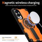 For Samsung Galaxy S25 Edge 5G Shockproof Kickstand Metallic Shaft MagSafe Phone Case(Orange) - 3
