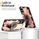 For Samsung Galaxy S25 Edge 5G Shockproof Kickstand Metallic Shaft MagSafe Phone Case(Rose Gold) - 2