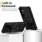 For Samsung Galaxy S24 5G Shockproof Kickstand Metallic Shaft MagSafe Phone Case(Black) - 2